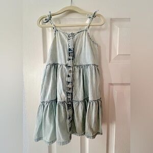 Gap Soft Denim Tiered Dress